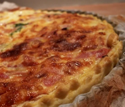 quiche met ham, witloof en kaas